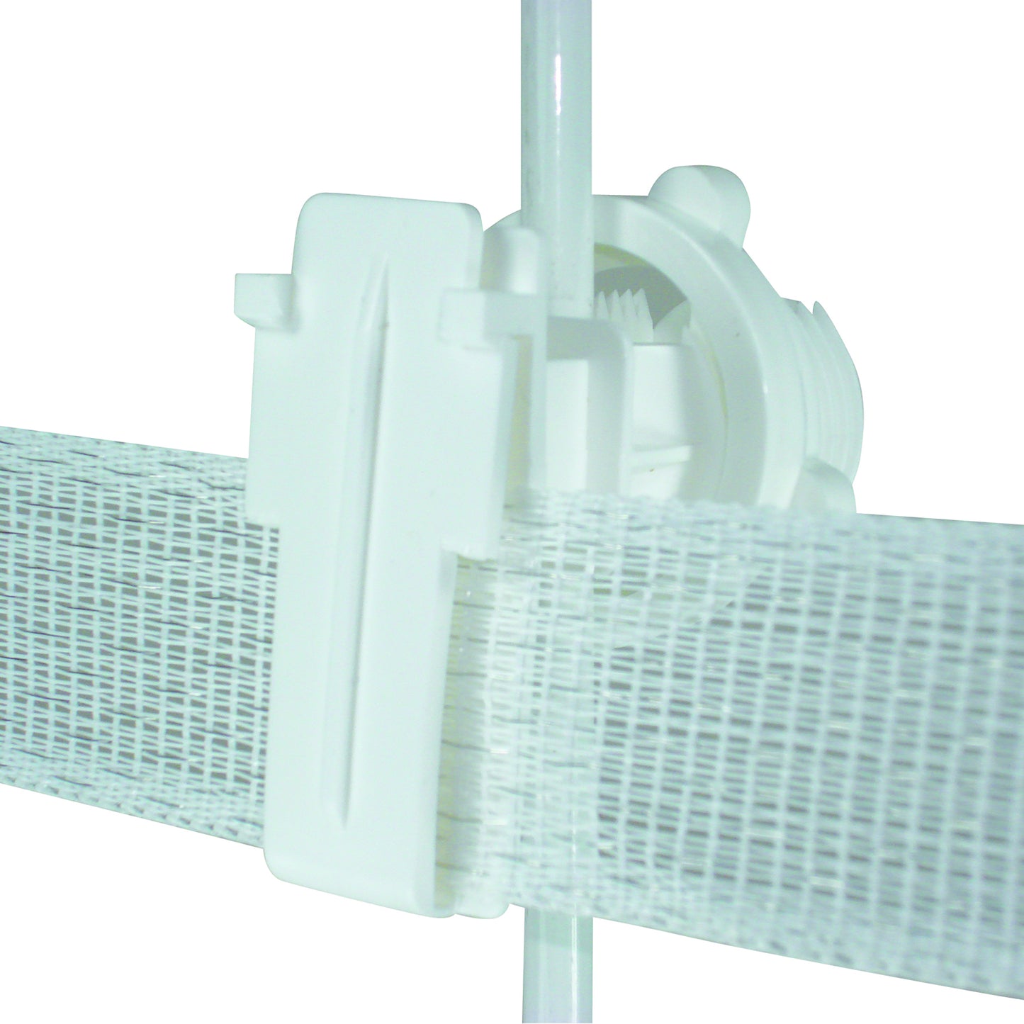 Round Post - 2" Polytape Screw on Insulator - White