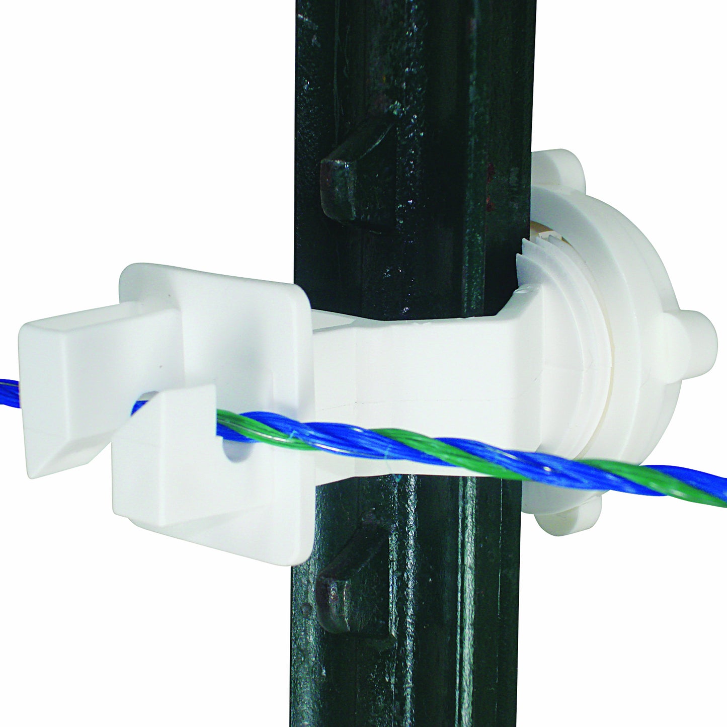 T Post - W Style Insulator - Polywire/wire - White