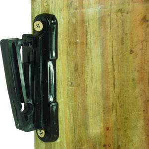 Wood Post - 2" Polytape Nail on Insulator - Black