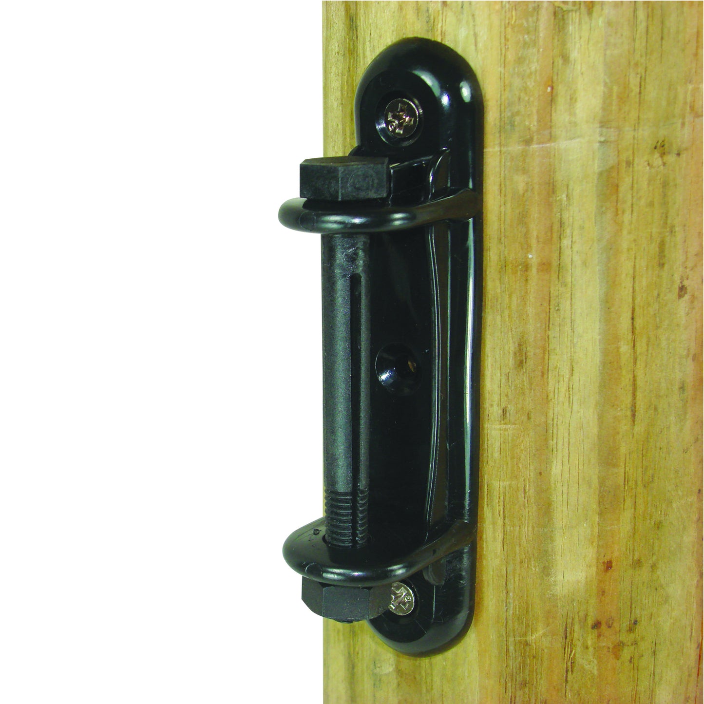 Wood Post - 2" Polytape Plastic Split Bolt Tensioner - Black