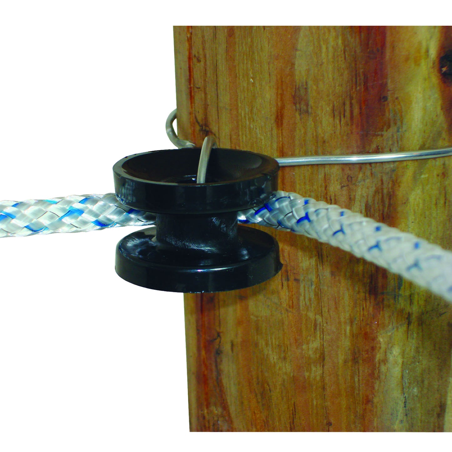 Wood Post - High Strain Corner Insulator - Black