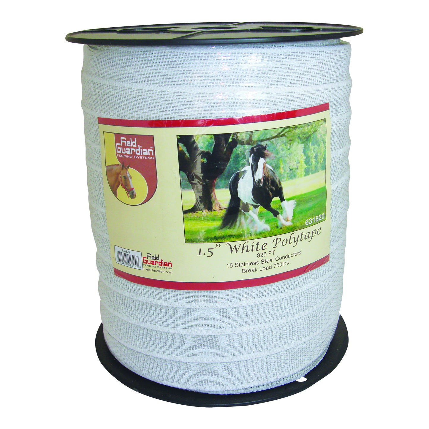 Field Guardian - 1.5" White Polytape - Reinforced - 825'