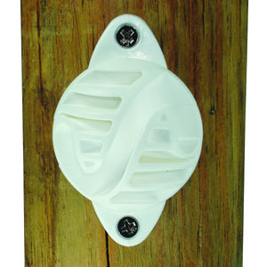 Wood Post - Nail on Insulator - Polyrope - White
