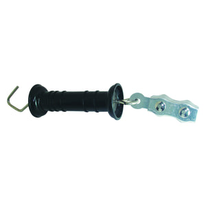 Medium Duty Gate Handle - SS - 3/8" Rope Connector - Black