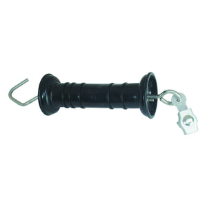 Medium Duty Gate Handle - SS - 1/4" Rope Connector - Black