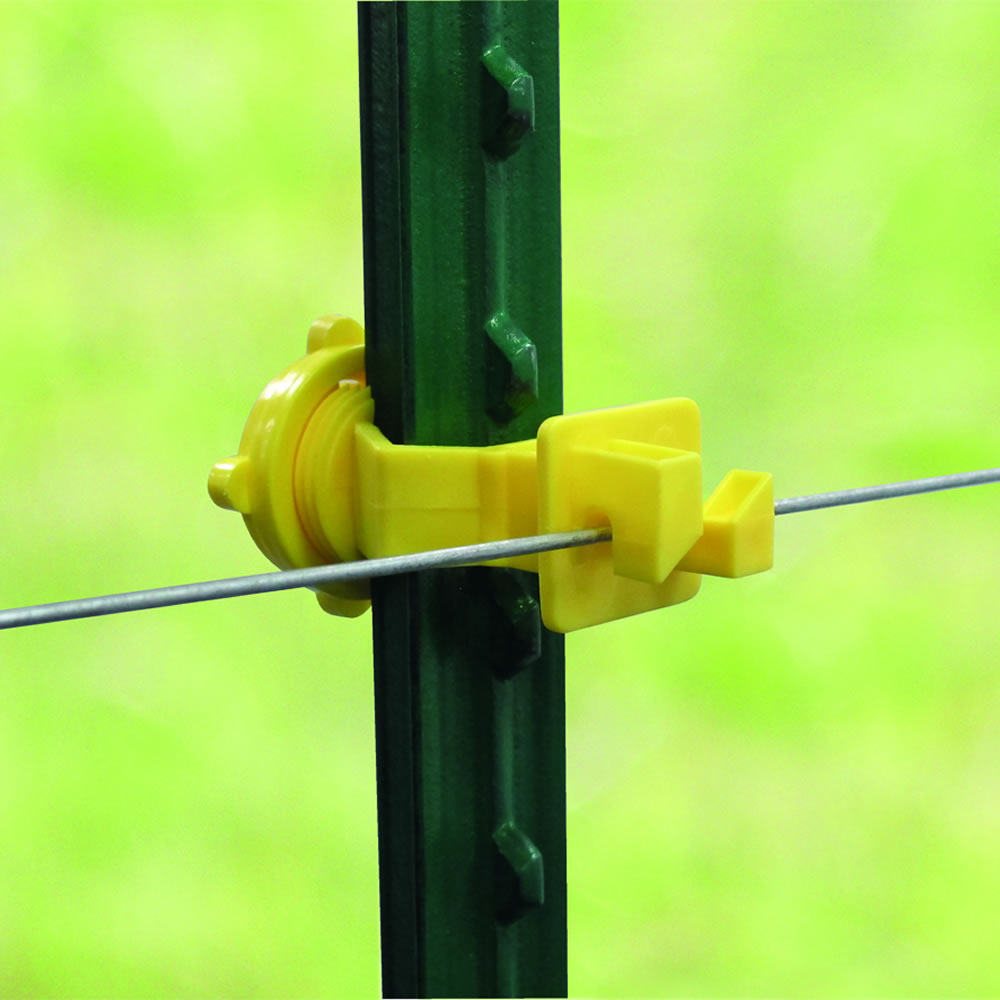 Patriot - T-Post Screw On Insulator - Yellow