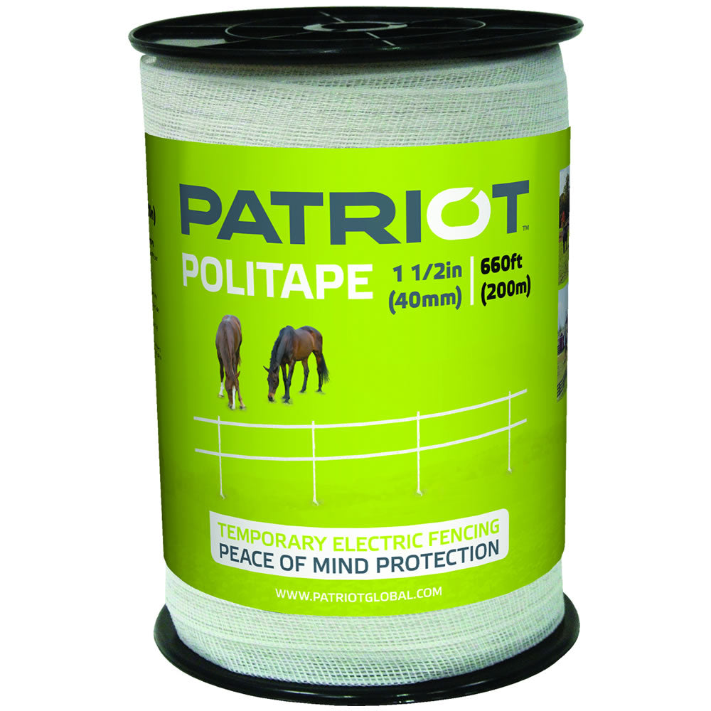 Patriot - 1 1/2" White Politape - 660' White
