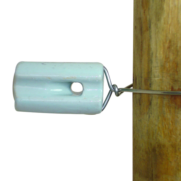 Field Guardian Porcelain Insulator - Blunt End (10-Pack)