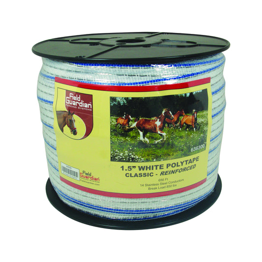 Field Guardian - 1.5" White Polytape - Classic Reinforced
