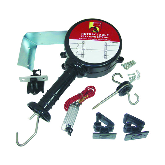 Retractable Tape Gate Kit - 20' - Black