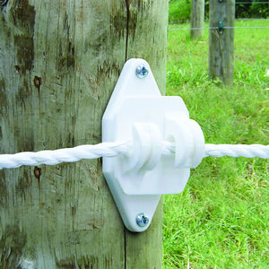 Patriot - Wood Post Jumbo Claw Insulator - White