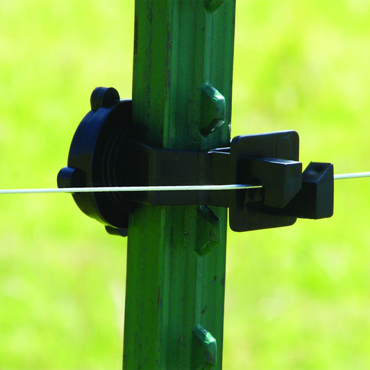 Patriot - T-Post Screw On Insulator - Black