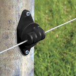 Patriot - Wood Post Claw Insulator - Black