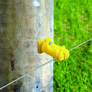 Patriot - Wood Post Slant Nail 2" Insulator - Yellow
