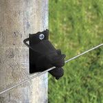 Patriot - Wood Post Pinlock Insulator - Black