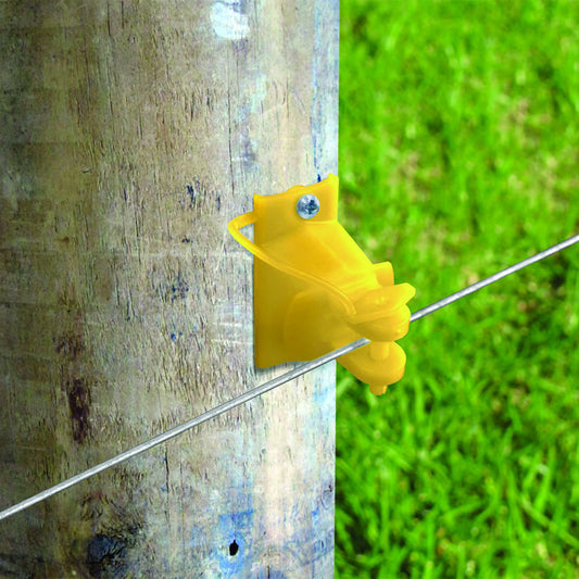 Patriot - Wood Post Pinlock Insulator - Yellow