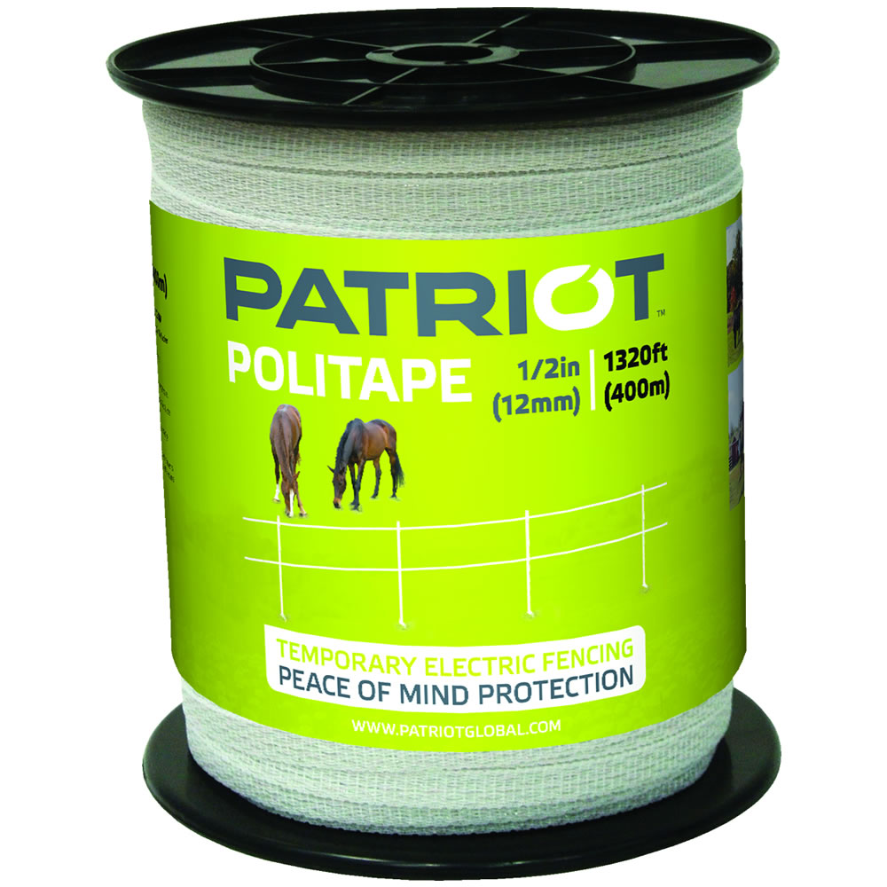 Patriot - 1/2" White Politape - 1,320' White